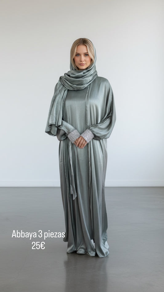 Abbaya 3 piezas satinado