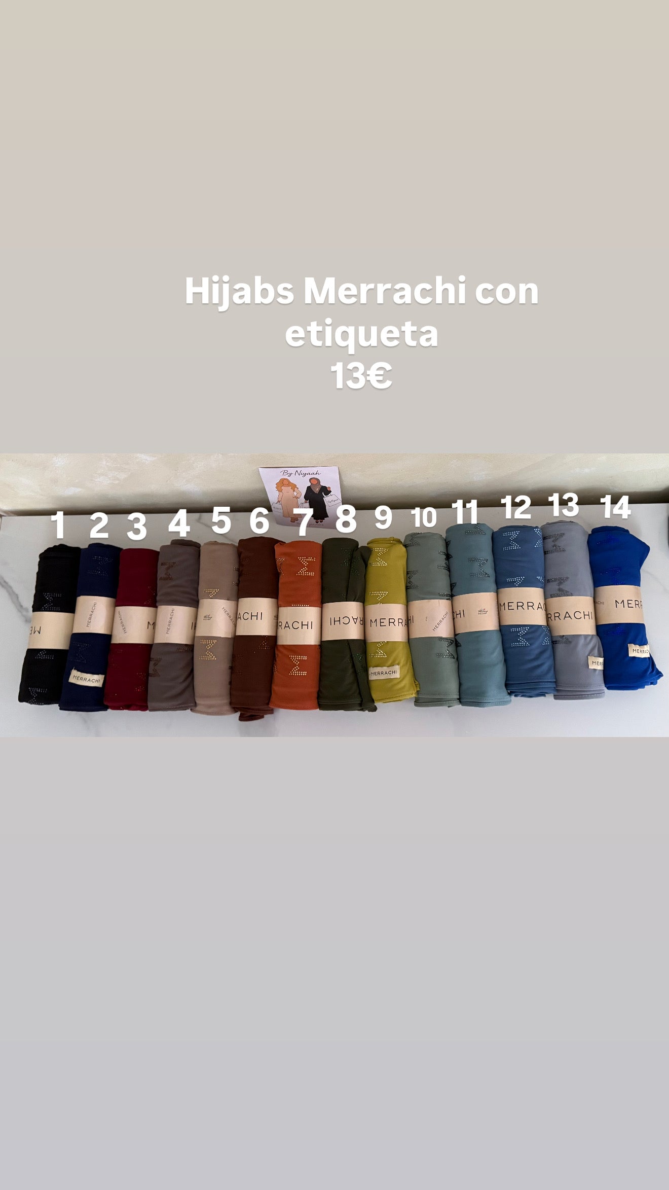 Hijabs M con etiqueta