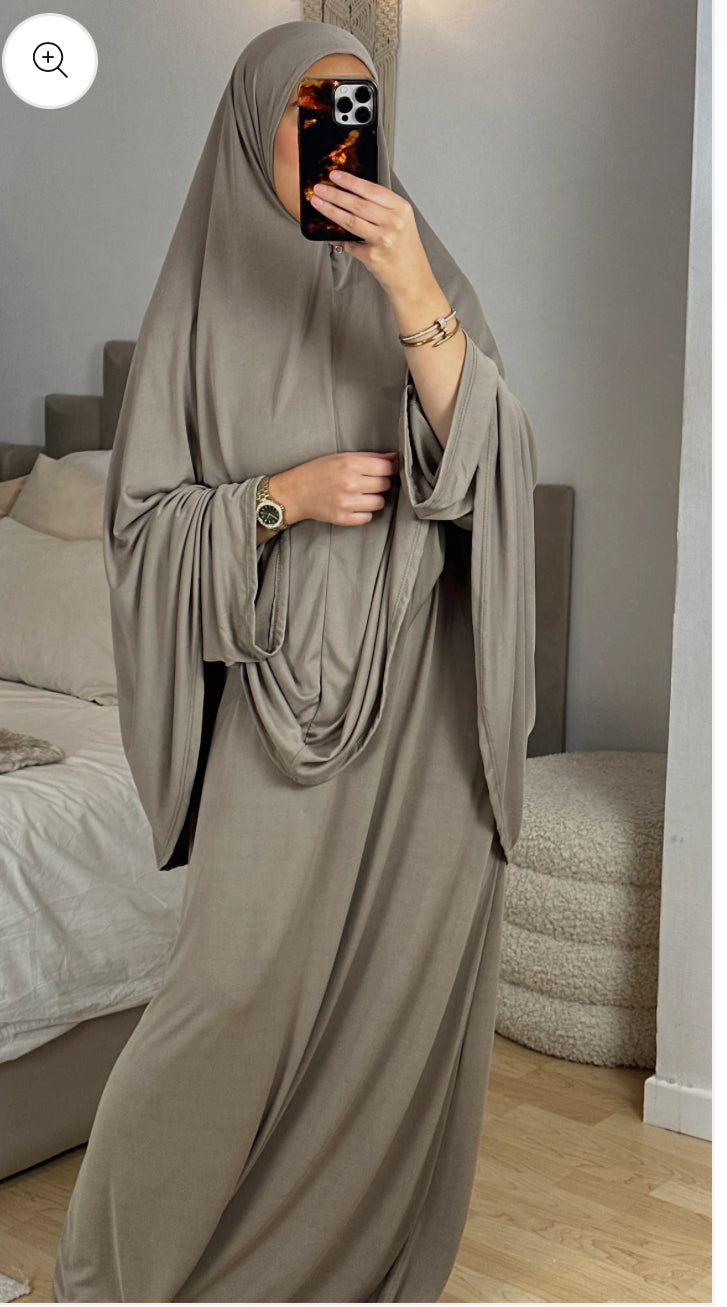 Khimar + abbaya jersey premium