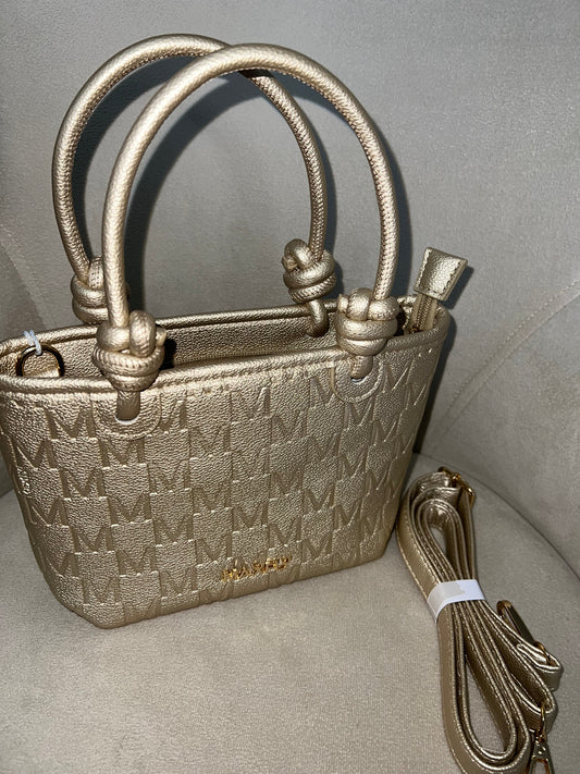 Bolso mini capazo dorado M